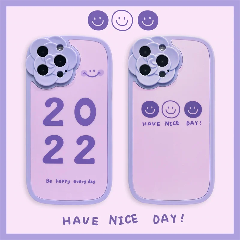iPhone Soft Case 2022 Purple Smiley Face Flower Camera Protection Shockproof For iphone 13 11 12 pro max XR XS Silicone Case
iPhone Soft Case 2022 Purple Smiley Face Flower Camera Protection Shockproof For iphone 13 11 12 pro max XR XS Silicone Case
