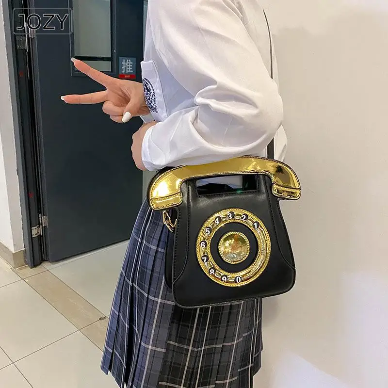 Young Girl Simulation Telephone Creative Design Handbag Cute Style Shoulder Bag Fashion Leather Woman Bag Fashion Crossbody Bags
Young Girl Simulation Telephone Creative Design Handbag Cute Style Shoulder Bag Fashion Leather Woman Bag Fashion Crossbody Bags