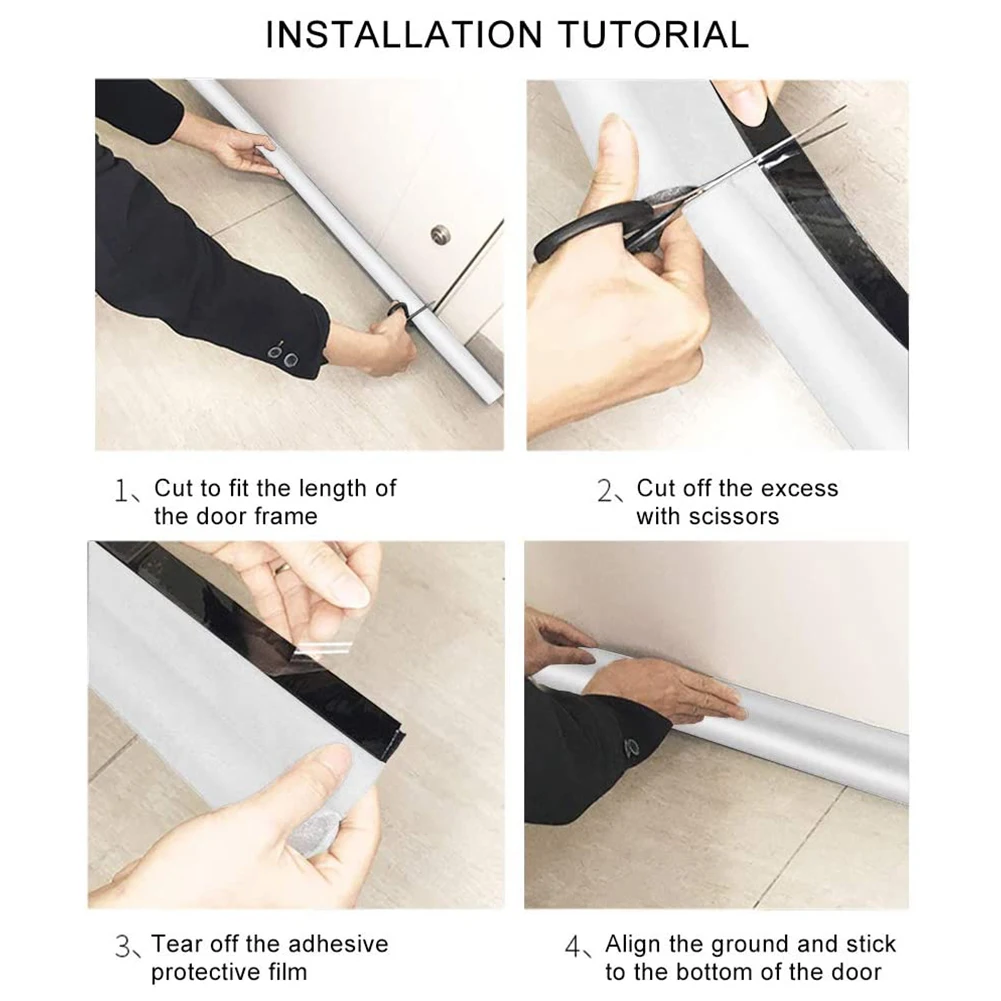 95cm Waterproof Seal Strip Draught Excluder Stopper Door Bottom Guard Draft Blocker Soundproof 100% Brand New And High Quality
95cm Waterproof Seal Strip Draught Excluder Stopper Door Bottom Guard Draft Blocker Soundproof 100% Brand New And High Quality