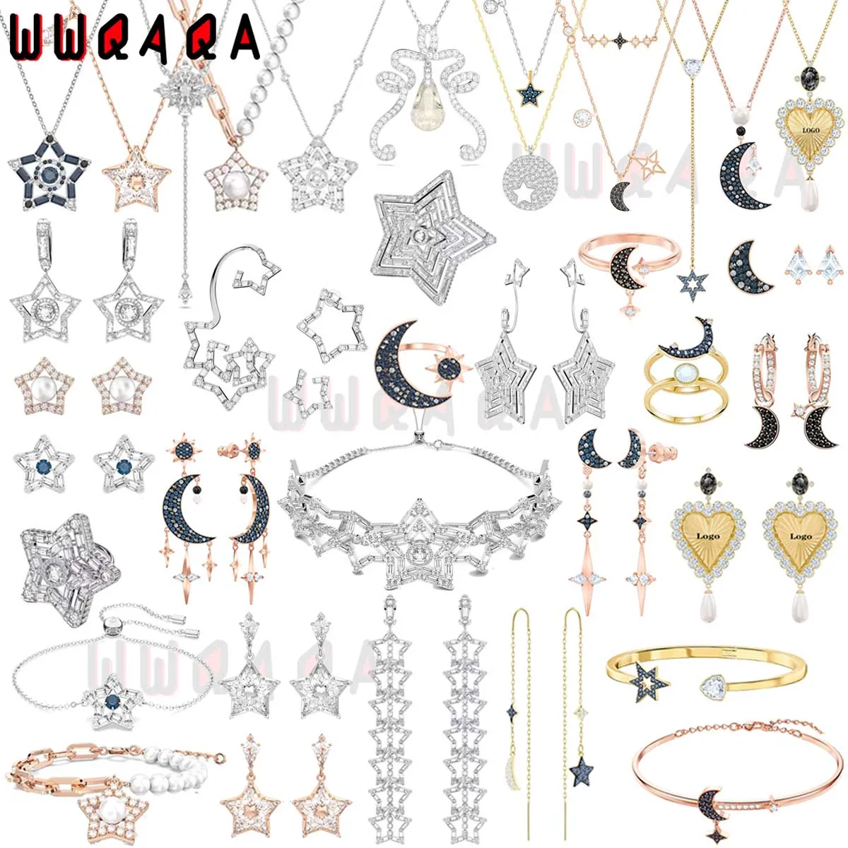 SWA 2023 New Boutique Jewelry Sets Charm Blue Moon Silver Star Pendant Austrian Crystal High Quality Women's Earrings Necklaces
SWA 2023 New Boutique Jewelry Sets Charm Blue Moon Silver Star Pendant Austrian Crystal High Quality Women's Earrings Necklaces