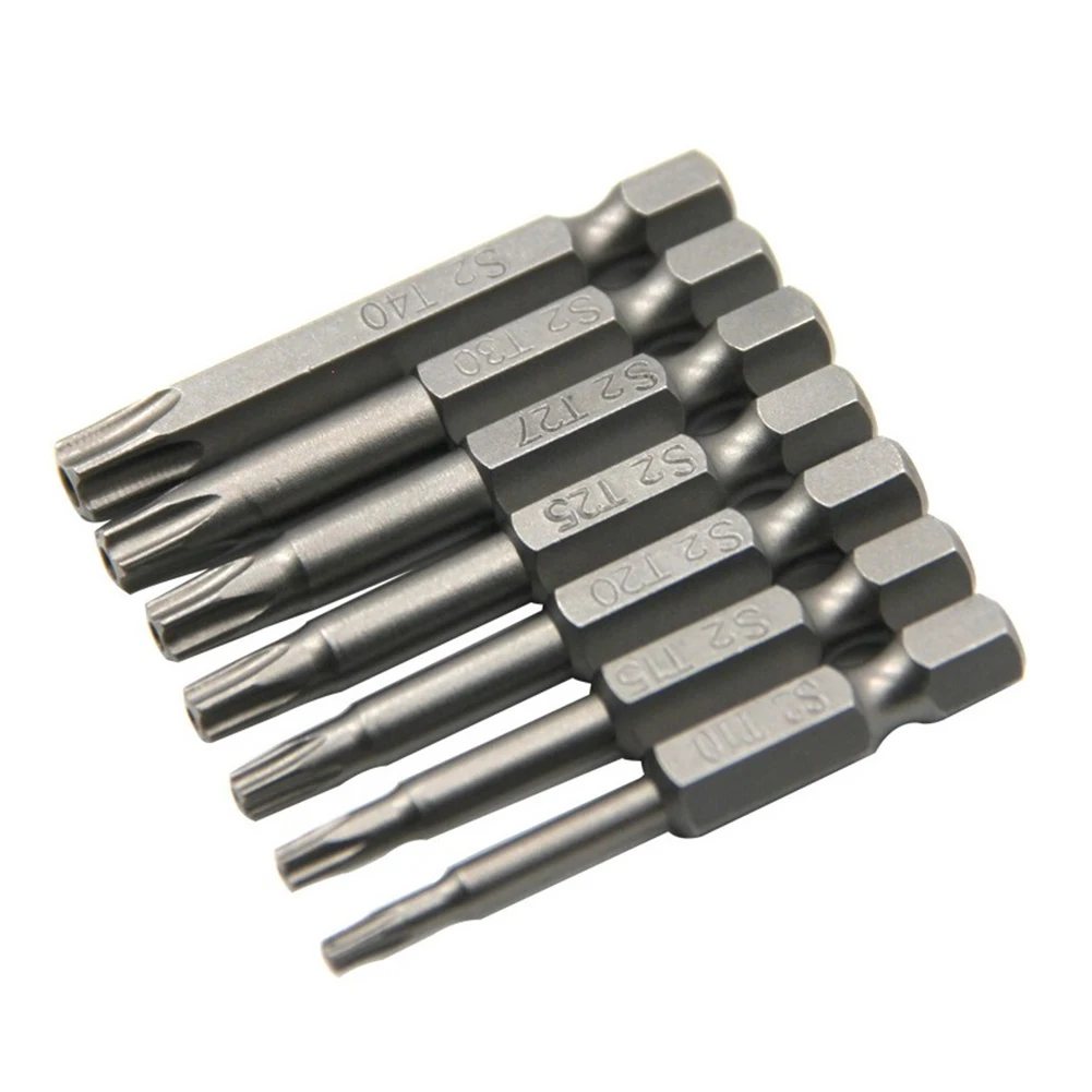 7pcs Screwdriver Bits Five-Point Magnetic T10-T40 S2 Alloy Steel Screwdriver Bits For Air Drills Repairing Power Tool Parts
7pcs Screwdriver Bits Five-Point Magnetic T10-T40 S2 Alloy Steel Screwdriver Bits For Air Drills Repairing Power Tool Parts