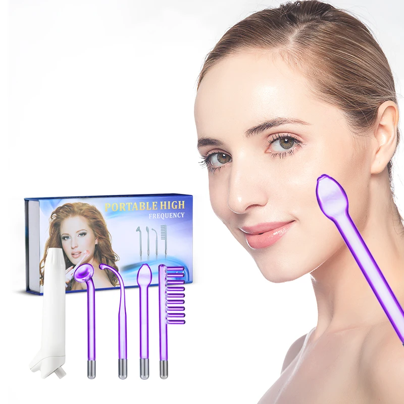 4in1 High Frequency Facial Wand Neon Electrotherapy Glass Tube Acne Spot Remover Home Spa Beauty Device Facial Therapy Wand
4in1 High Frequency Facial Wand Neon Electrotherapy Glass Tube Acne Spot Remover Home Spa Beauty Device Facial Therapy Wand