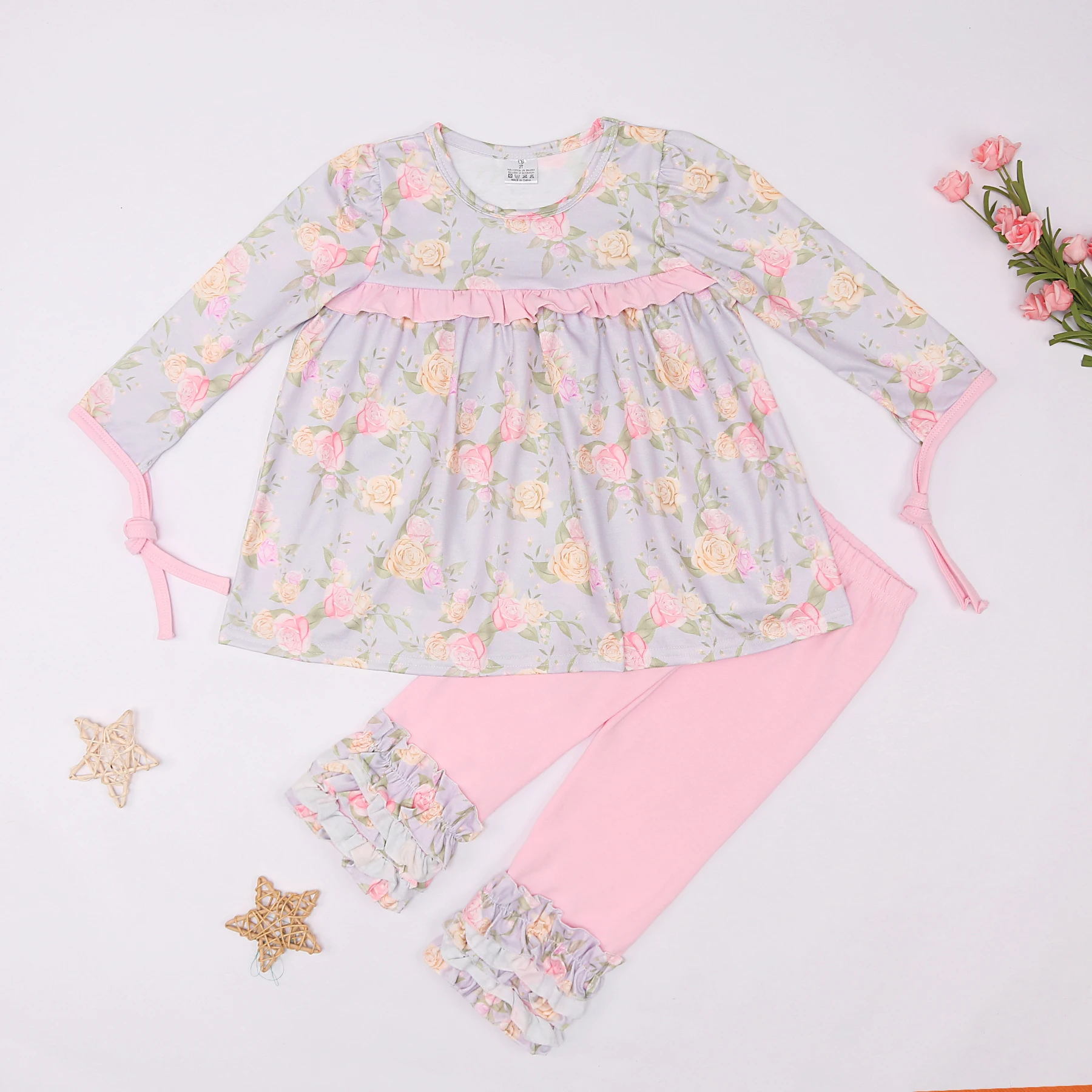 Ropa Baby Girl Clothes Lace Bodysuit New Cotton Set Floral Style Outfits Pink Printing Long Sleeve Pants Suit For 1-8T Toddler
Ropa Baby Girl Clothes Lace Bodysuit New Cotton Set Floral Style Outfits Pink Printing Long Sleeve Pants Suit For 1-8T Toddler