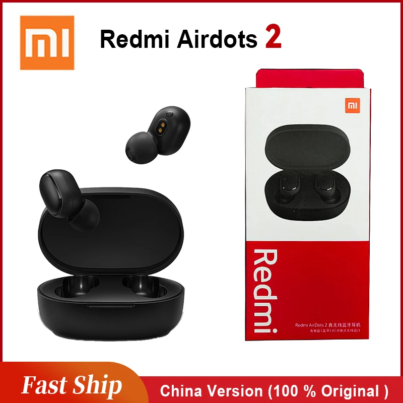 Xiaomi Redmi Airdots 2 Original Wireless Bluetooth Earphone Smart Noise Reduction Sports Headphones Bass Stereo Earbuds airdots
Xiaomi Redmi Airdots 2 Original Wireless Bluetooth Earphone Smart Noise Reduction Sports Headphones Bass Stereo Earbuds airdots