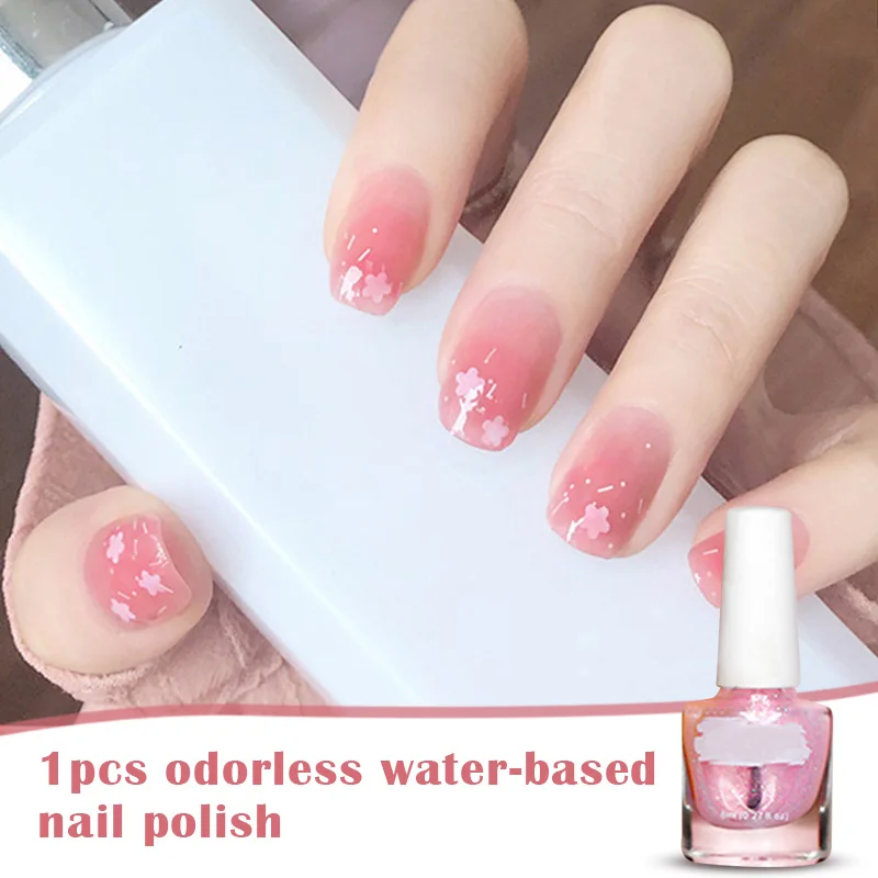 

Water-Based Nail Polish Can Tear Gemini Gel Non-Toxic Easy Peel Off & Quick Dry Gel Nail Polish Manicure Tools For Women Kids