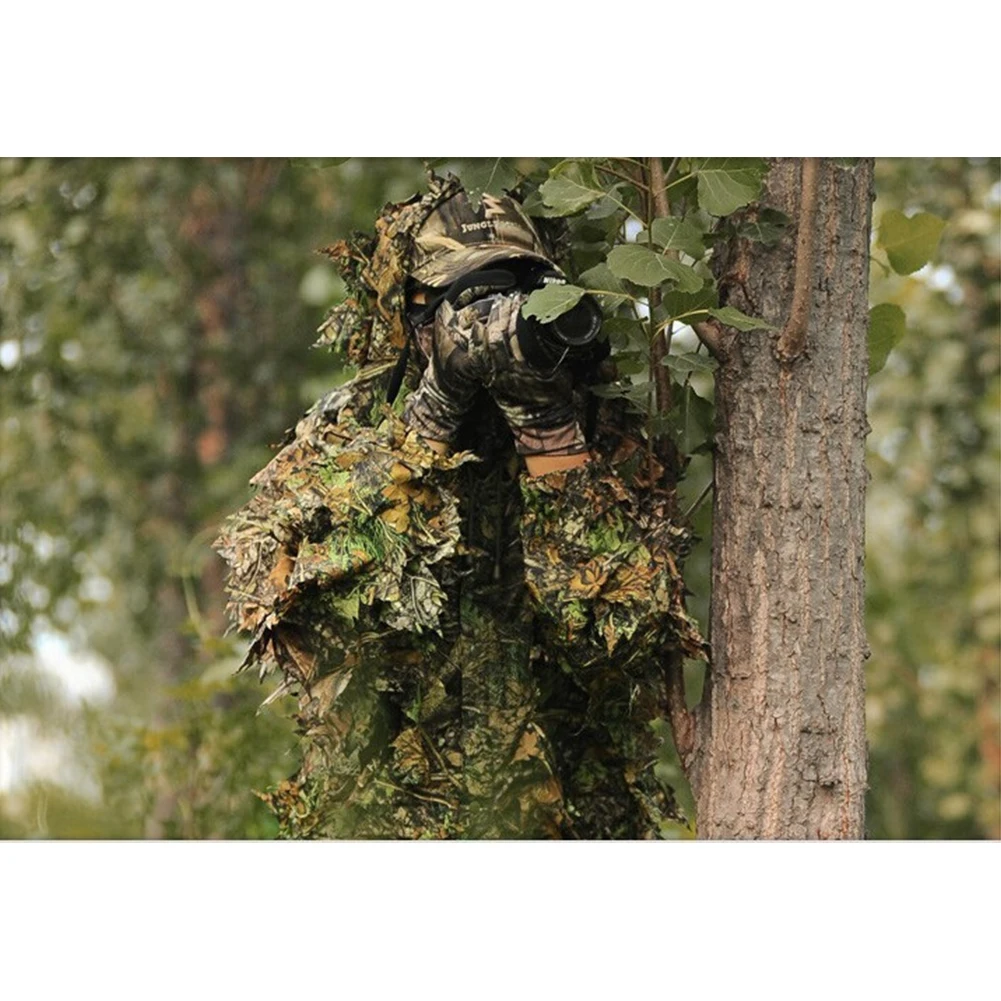 3D Bionic Camo Leaf Hunting Clothes Birding Tacticals Airsoft Ghillie Suit Outdoor Camouflage Suit Tacticals Suit Geely Suit
3D Bionic Camo Leaf Hunting Clothes Birding Tacticals Airsoft Ghillie Suit Outdoor Camouflage Suit Tacticals Suit Geely Suit