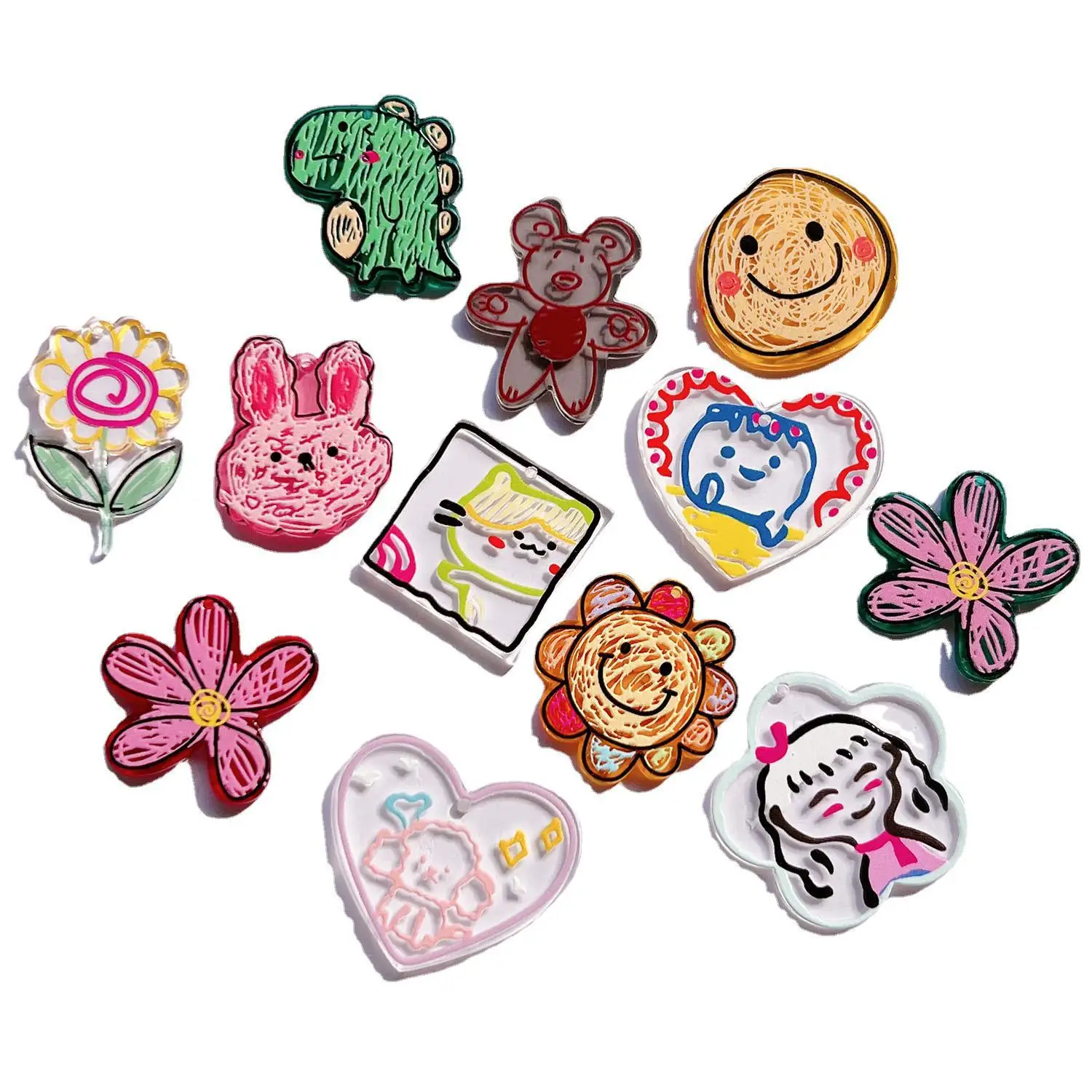 30 шт. Kawaii сердце цветок девушка Подсолнух динозавр акриловый прозрачный Печатный Шарм для «сделай сам» брелок ремесла Ювелирные изделия Аксессуары
30 шт. Kawaii сердце цветок девушка Подсолнух динозавр акриловый прозрачный Печатный Шарм для «сделай сам» брелок ремесла Ювелирные изделия Аксессуары