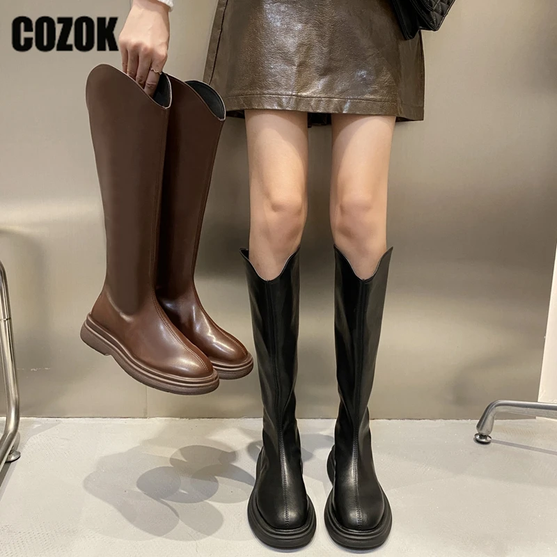 Thick Bottom Knee High Boots Ladies 2023 New Autumn Winter Female Flats Casual Women Shoes Knight Long Boot Gothic Zipper Chic
Thick Bottom Knee High Boots Ladies 2023 New Autumn Winter Female Flats Casual Women Shoes Knight Long Boot Gothic Zipper Chic
