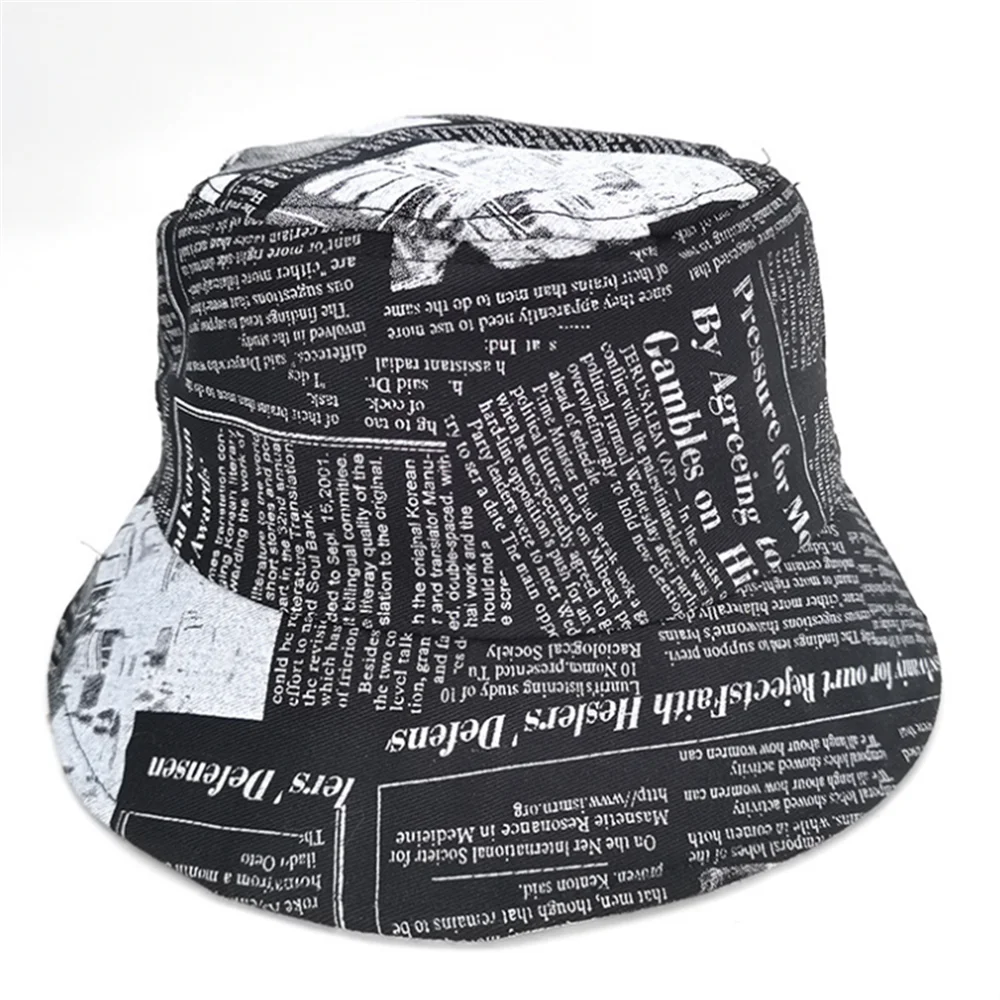 New Printed Newspaper Basin Hat Summer Letter Hat Female Bucket Hat Street Personality Graffiti Fisherman Hat 
New Printed Newspaper Basin Hat Summer Letter Hat Female Bucket Hat Street Personality Graffiti Fisherman Hat
