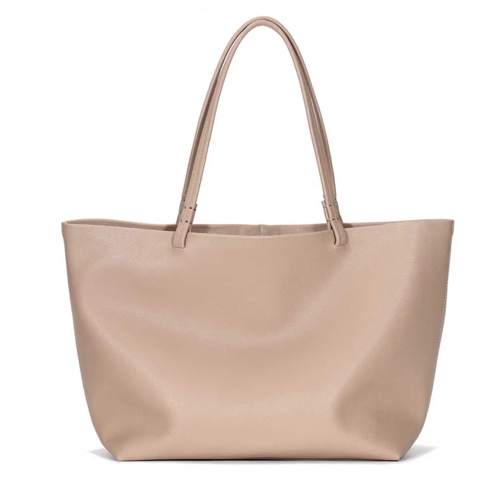 MS Luxury Women 100% Natural Leather Bag Minimalism Fashion Bag Thick Cow Leather Apricot Casual Tote Large Handbag New In 2023
MS Luxury Women 100% Natural Leather Bag Minimalism Fashion Bag Thick Cow Leather Apricot Casual Tote Large Handbag New In 2023