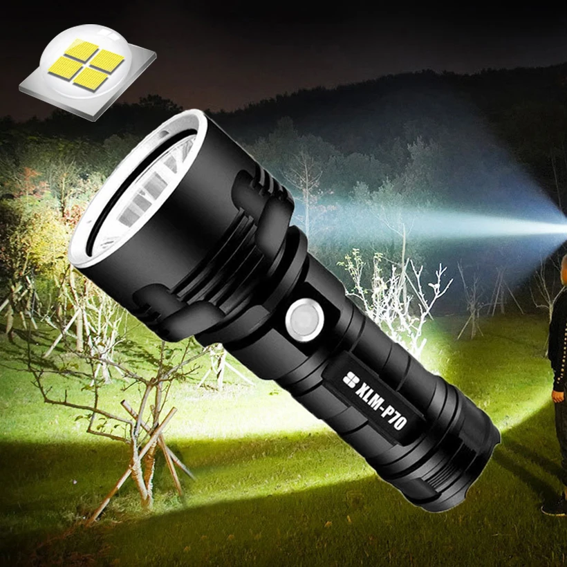 Led Torch Rechargeable Flashlight Powerful XHP70 Tactical Outdoor Lighting Waterproof Lamp High Power Lantern Camping Flashlight
Led Torch Rechargeable Flashlight Powerful XHP70 Tactical Outdoor Lighting Waterproof Lamp High Power Lantern Camping Flashlight