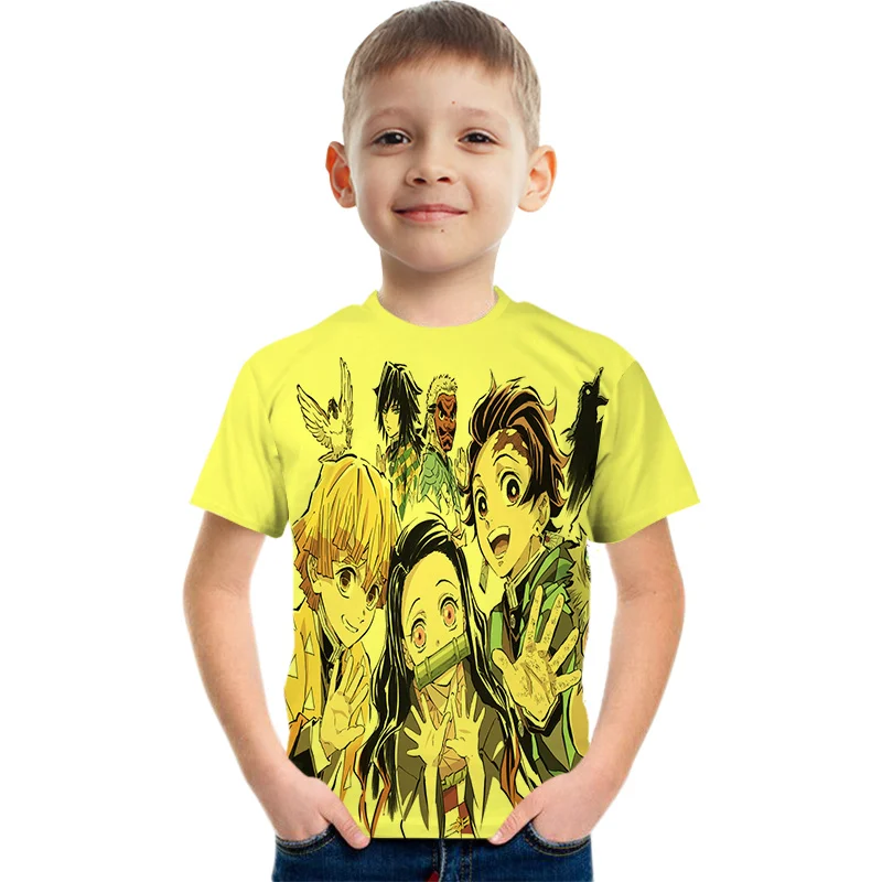 Boys Demon Slayer Anime 3D T-shirts Cartoon Printed Girls Tees Children Tops Short-sleeve Clothes for Summer Kids Outfits 4-14T
Boys Demon Slayer Anime 3D T-shirts Cartoon Printed Girls Tees Children Tops Short-sleeve Clothes for Summer Kids Outfits 4-14T