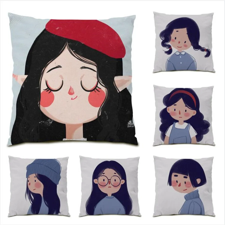 Polyester Linen 45x45 Cushions Covers Soft Sofas for Living Room Funny Figure Velvet Home Vintage Decorative Pillow Cases E0183
Polyester Linen 45x45 Cushions Covers Soft Sofas for Living Room Funny Figure Velvet Home Vintage Decorative Pillow Cases E0183