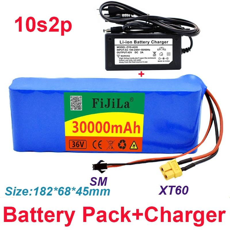 Bicycle rechargeable battery, 100% MAH battery, 36V, 30ah10s2p, 18650, electric vehicle protection, 42V, PCB, 30000 new
Bicycle rechargeable battery, 100% MAH battery, 36V, 30ah10s2p, 18650, electric vehicle protection, 42V, PCB, 30000 new