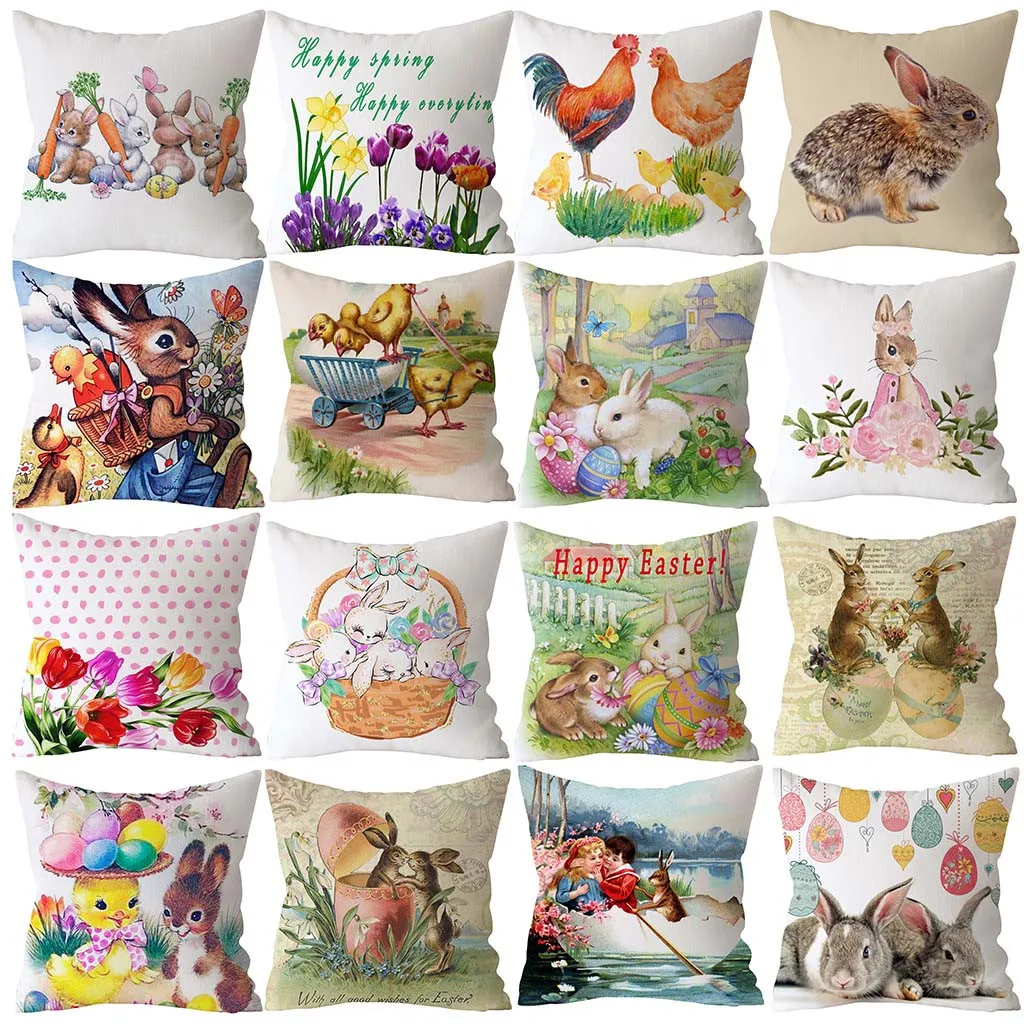 45x45 см наволочка для подушки Happy Easter декоративная наволочка для подушки с рисунком кролика наволочка для дивана автомобиля домашний декор
45x45 см наволочка для подушки Happy Easter декоративная наволочка для подушки с рисунком кролика наволочка для дивана автомобиля домашний декор