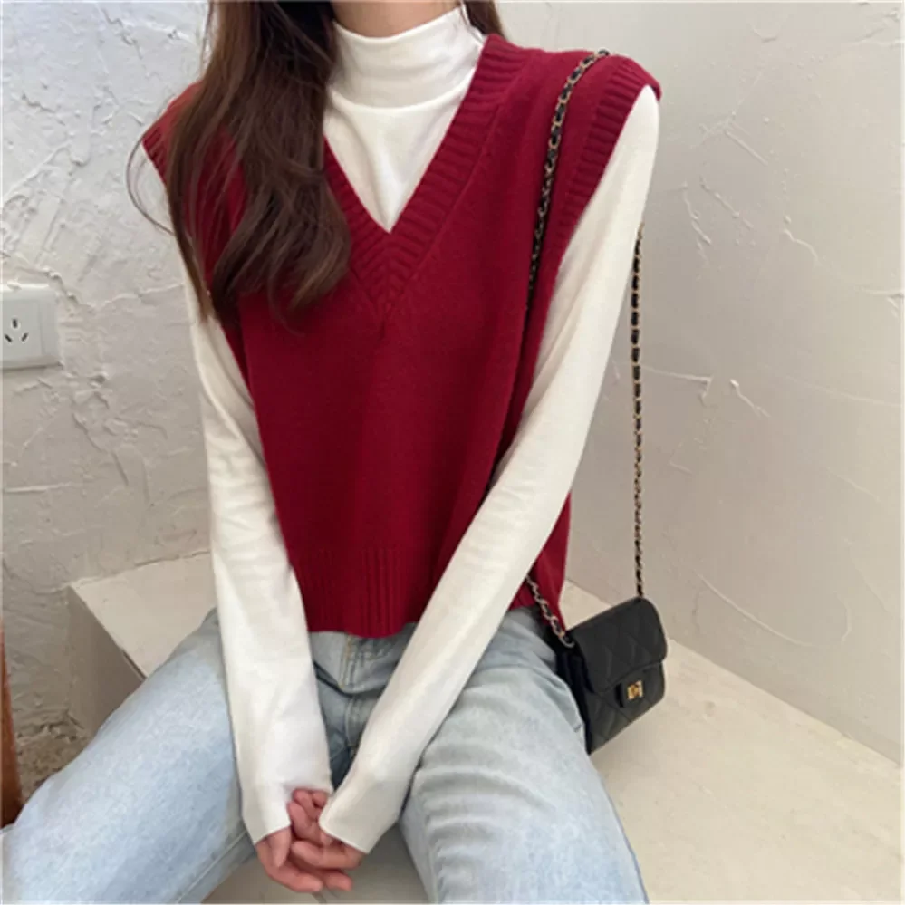 Jacket blazer vestFashion 2022 Fashion Women Sweaters Casual V-neck Sleeveless Vest Loose Female Pullover Sweaters 
Jacket blazer vestFashion 2022 Fashion Women Sweaters Casual V-neck Sleeveless Vest Loose Female Pullover Sweaters