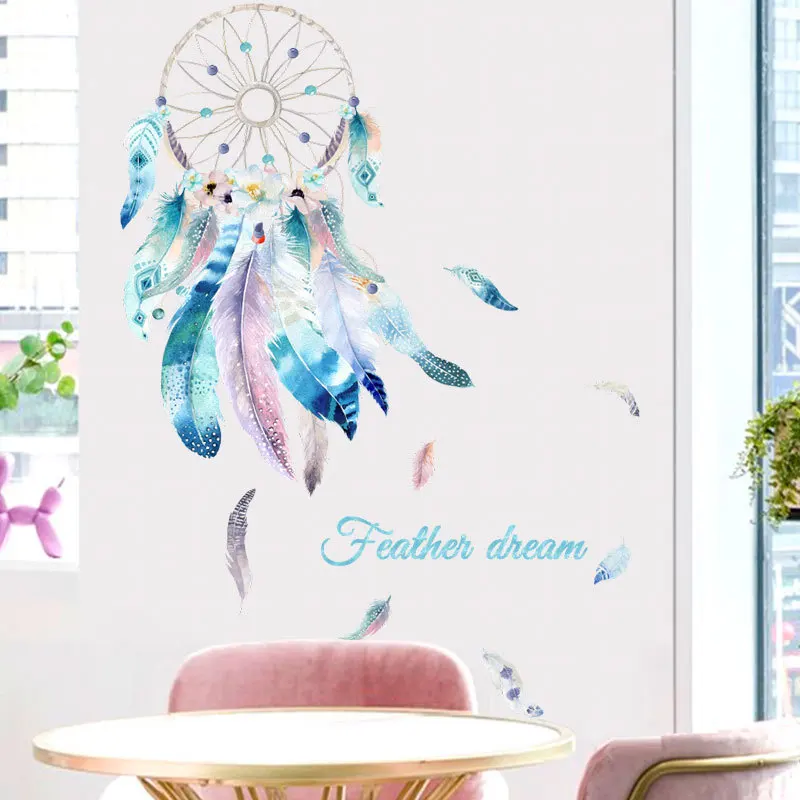 81x59cm Dreamcatcher Removable Wall Stickers Cartoon Vinyl Wall Decoration Decals Room Decor Wallpapers for Girls Kids Bedroom
81x59cm Dreamcatcher Removable Wall Stickers Cartoon Vinyl Wall Decoration Decals Room Decor Wallpapers for Girls Kids Bedroom