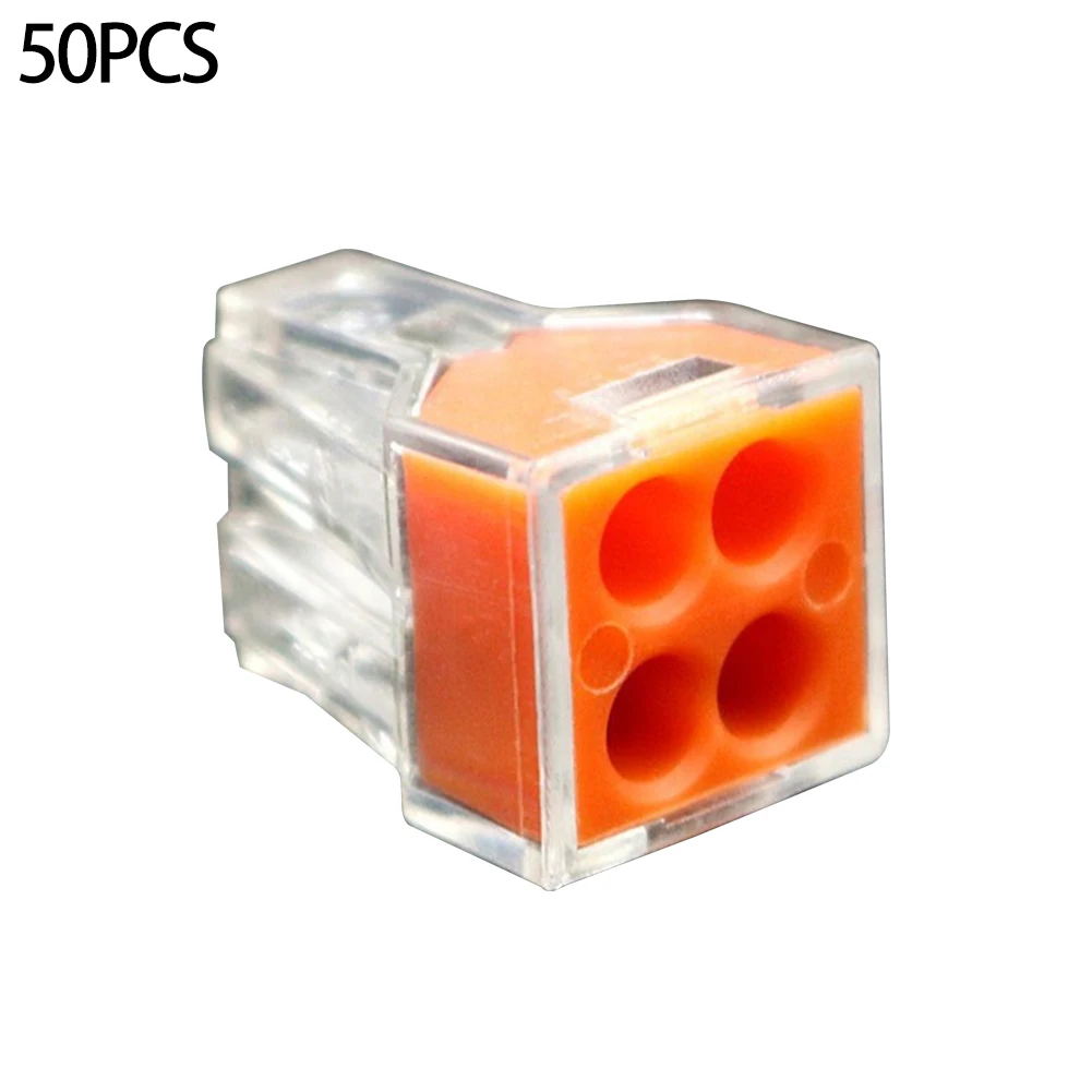 50pcs Mini 4 Holes Reusable Quick Connection Protective Electronic Accessories Universal Hard Flexible Wire Connector Practical
50pcs Mini 4 Holes Reusable Quick Connection Protective Electronic Accessories Universal Hard Flexible Wire Connector Practical