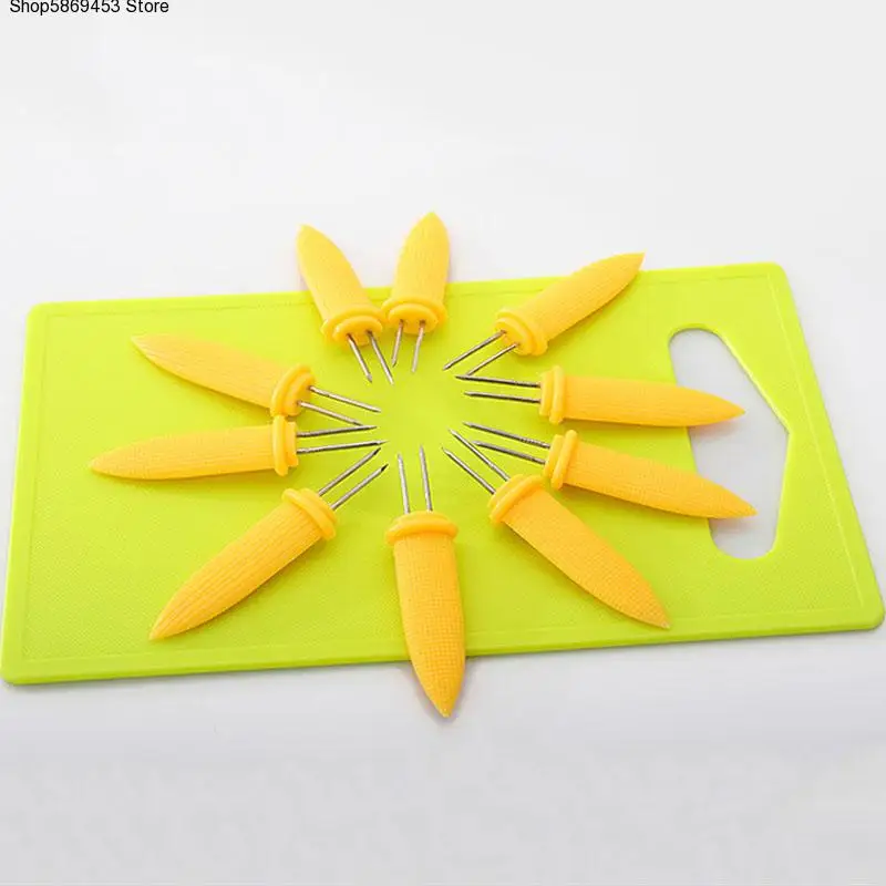 10PCS/set Fruit Forks Kitchen Gadgets Stainless Steel Corn Holders Fork Camping Accessories Multi-Function Barbecue Tools
10PCS/set Fruit Forks Kitchen Gadgets Stainless Steel Corn Holders Fork Camping Accessories Multi-Function Barbecue Tools