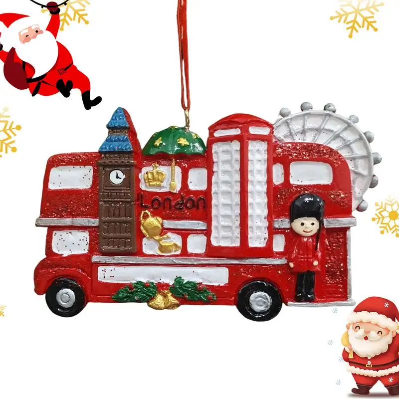 Украшение лондонского автобуса, Рождественское украшение лондонского города для елки, украшение для зеркала заднего вида автомобиля
Украшение лондонского автобуса, Рождественское украшение лондонского города для елки, украшение для зеркала заднего вида автомобиля