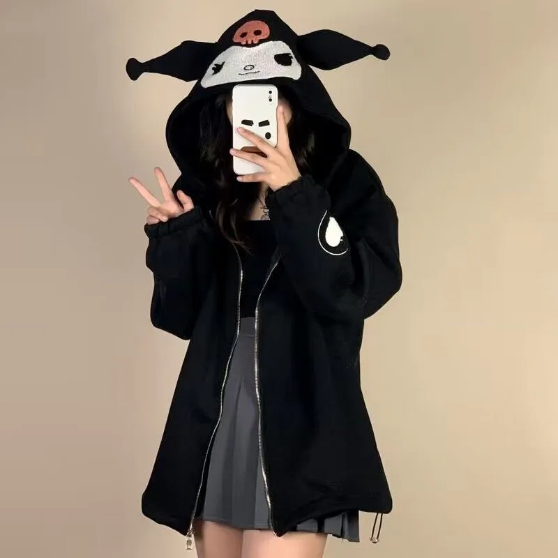Новинка симпатичная куртка Kawaii Sanrio Kuromi Y2K с длинным рукавом свободный мультяшный аниме Модный женский японский Harajuku топы подарки для девоче...
Новинка симпатичная куртка Kawaii Sanrio Kuromi Y2K с длинным рукавом свободный мультяшный аниме Модный женский японский Harajuku топы подарки для девоче...