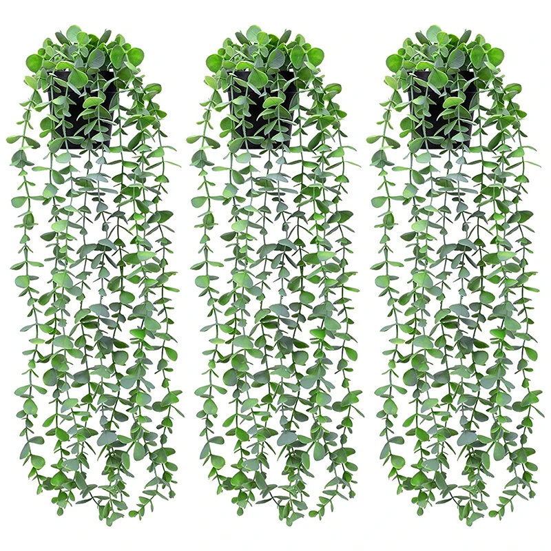Fake Plants Artificial Eucalyptus Fake Potted Hanging Greenery 3 Pack Eucalyptus Greenery Vines In Pot For Home Indoor
Fake Plants Artificial Eucalyptus Fake Potted Hanging Greenery 3 Pack Eucalyptus Greenery Vines In Pot For Home Indoor