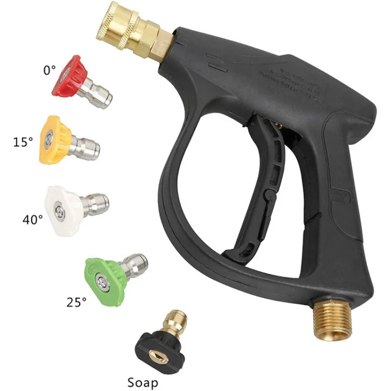 Car Washing Machine Pure Copper Core M22 Quick Plug Live Connection Household Car Wash High Pressure Water Gun Short Gun Nozzle
Car Washing Machine Pure Copper Core M22 Quick Plug Live Connection Household Car Wash High Pressure Water Gun Short Gun Nozzle