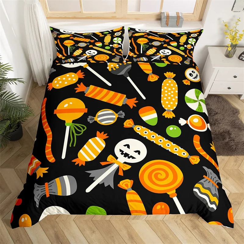 Halloween Duvet Cover Queen Boys Trick or Treat Bedding Set For Kids Teen Room Decor Microfiber Soft Sugar Skull Comforter Cover
Halloween Duvet Cover Queen Boys Trick or Treat Bedding Set For Kids Teen Room Decor Microfiber Soft Sugar Skull Comforter Cover