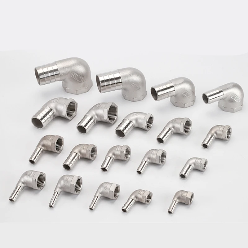 1/4" 3/8" 1/2" 3/4" 1-1.5" BSP Female 8 10 12 13 15 20 25-40mm Hose Barb Elbow 90 Deg 304 Stainless Steel Pipe Fitting Connector
1/4" 3/8" 1/2" 3/4" 1-1.5" BSP Female 8 10 12 13 15 20 25-40mm Hose Barb Elbow 90 Deg 304 Stainless Steel Pipe Fitting Connector
