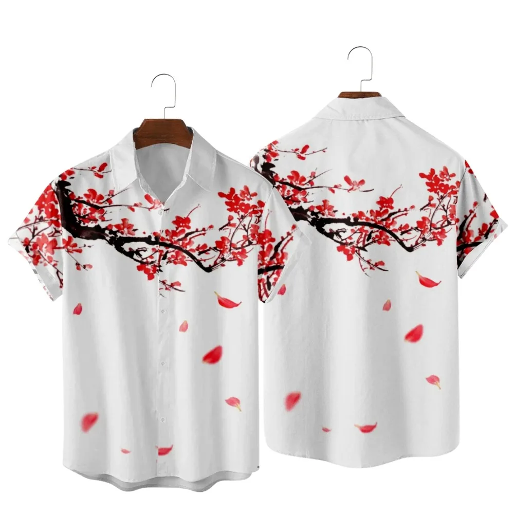 2022 plum blossom and fallen leaves print shirt apparel, fashion casual beach retro Chinese style, men's autumn and summer shirt
2022 plum blossom and fallen leaves print shirt apparel, fashion casual beach retro Chinese style, men's autumn and summer shirt