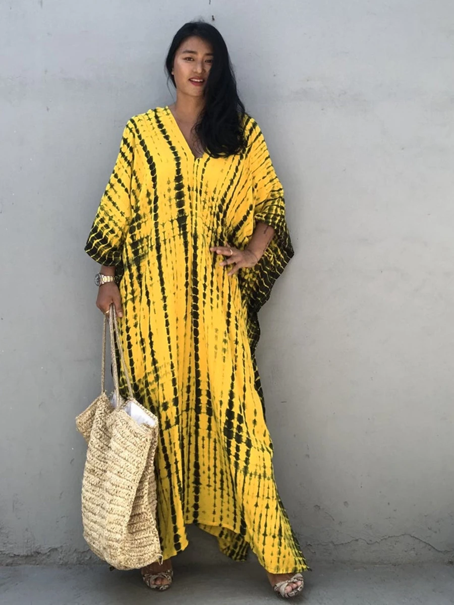 Женское винтажное платье-макси с принтом, Свободное длинное платье большого размера
Женское винтажное платье-макси с принтом, Свободное длинное платье большого размера