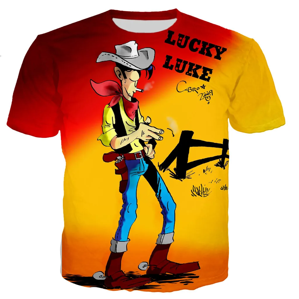 Новинка, футболки Lucky Luke, мультяшный аниме 3D принт, уличная одежда для мужчин и женщин, модная футболка большого размера в стиле Харадзюку, де...
Новинка, футболки Lucky Luke, мультяшный аниме 3D принт, уличная одежда для мужчин и женщин, модная футболка большого размера в стиле Харадзюку, де...