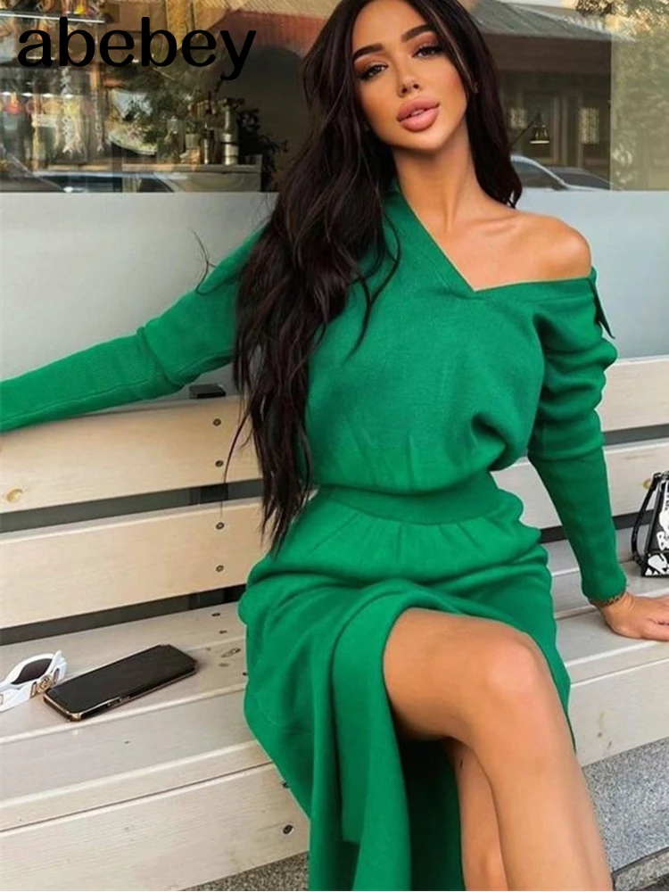 Spring 2022 V Neck Sexy Split MIdi Knitted Dress Women Y2K Green Long Sleeve Elastic Waist Elegant Party Dresses
Spring 2022 V Neck Sexy Split MIdi Knitted Dress Women Y2K Green Long Sleeve Elastic Waist Elegant Party Dresses