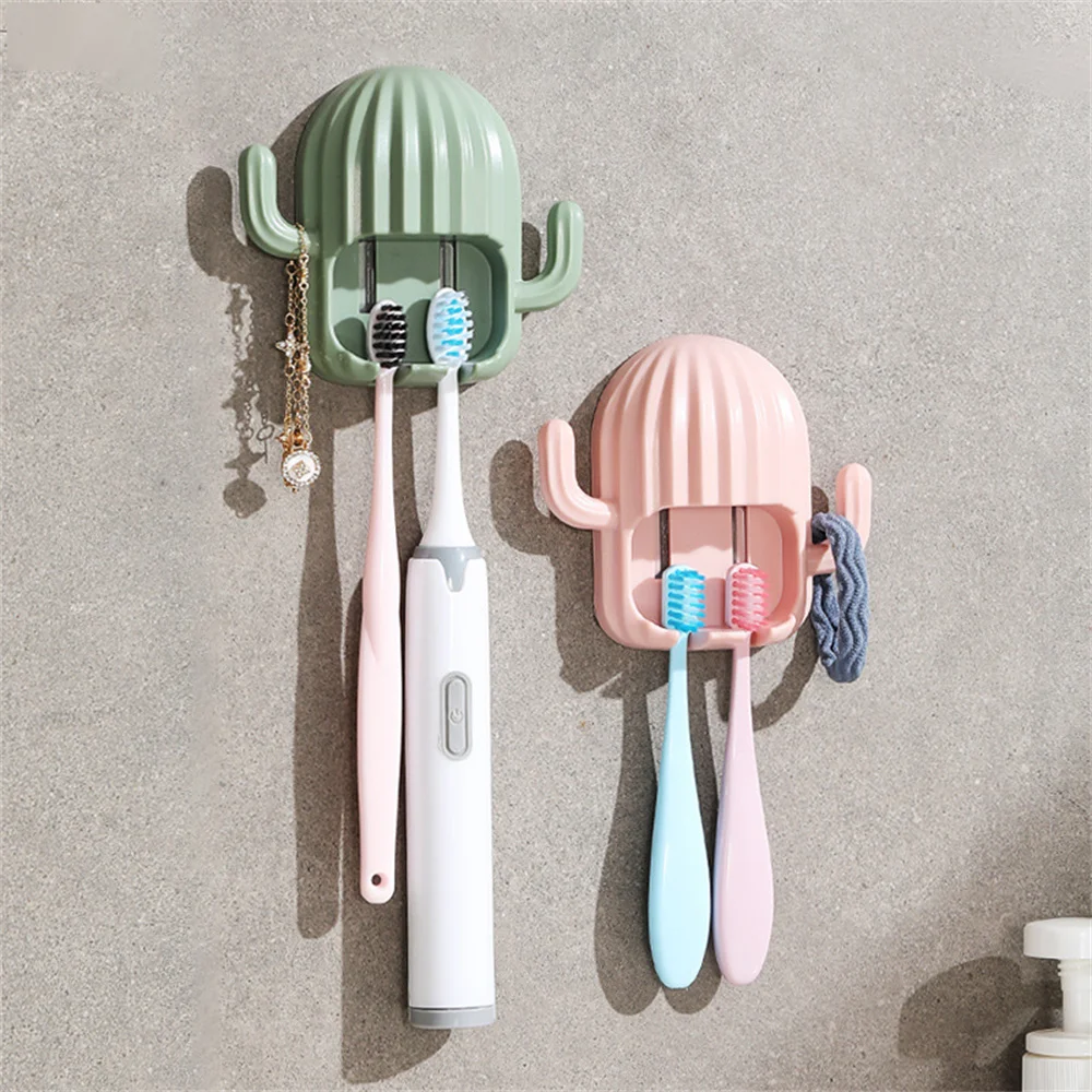 Cactus Toothbrush Holder Creative Wall-mounted Hooks Self-adhesive Storage Rack Multifunction Storage Rack Hanging Hook 
Cactus Toothbrush Holder Creative Wall-mounted Hooks Self-adhesive Storage Rack Multifunction Storage Rack Hanging Hook