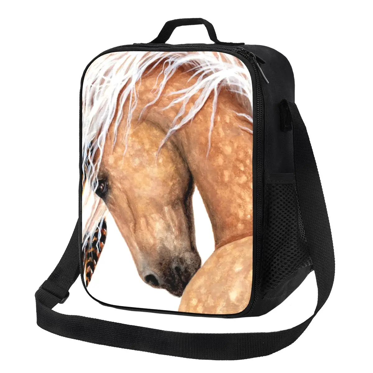Horse Lunch Bag with Handle Handsome Animal Office Cooler Bag Clutch Food Cool Thermal Bag
Horse Lunch Bag with Handle Handsome Animal Office Cooler Bag Clutch Food Cool Thermal Bag