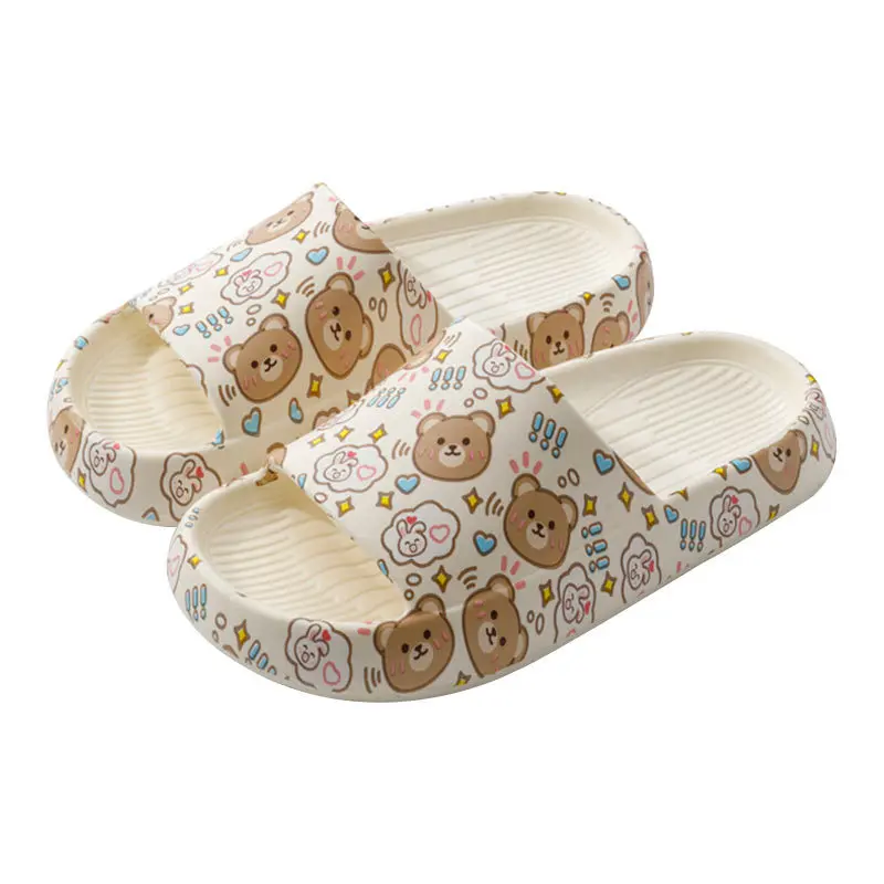 Women Slippers With Bear Print 2022 Summer Men Carton Beach Slipper Thick Sole Flat Slipper Sandal Unisex Comfortable EVA Shoes
Women Slippers With Bear Print 2022 Summer Men Carton Beach Slipper Thick Sole Flat Slipper Sandal Unisex Comfortable EVA Shoes