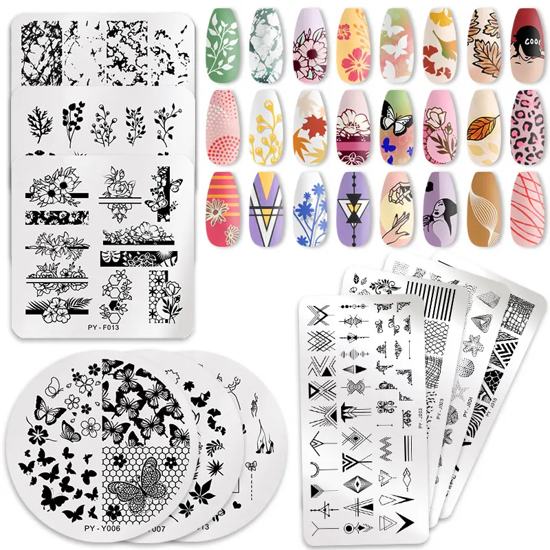 HEALLOR Nail Stamping Plates Lace Flower Leaf Butterfly Stamp Templates DIY Nail Designs DIY Nail Art Plate Printing Tools
HEALLOR Nail Stamping Plates Lace Flower Leaf Butterfly Stamp Templates DIY Nail Designs DIY Nail Art Plate Printing Tools