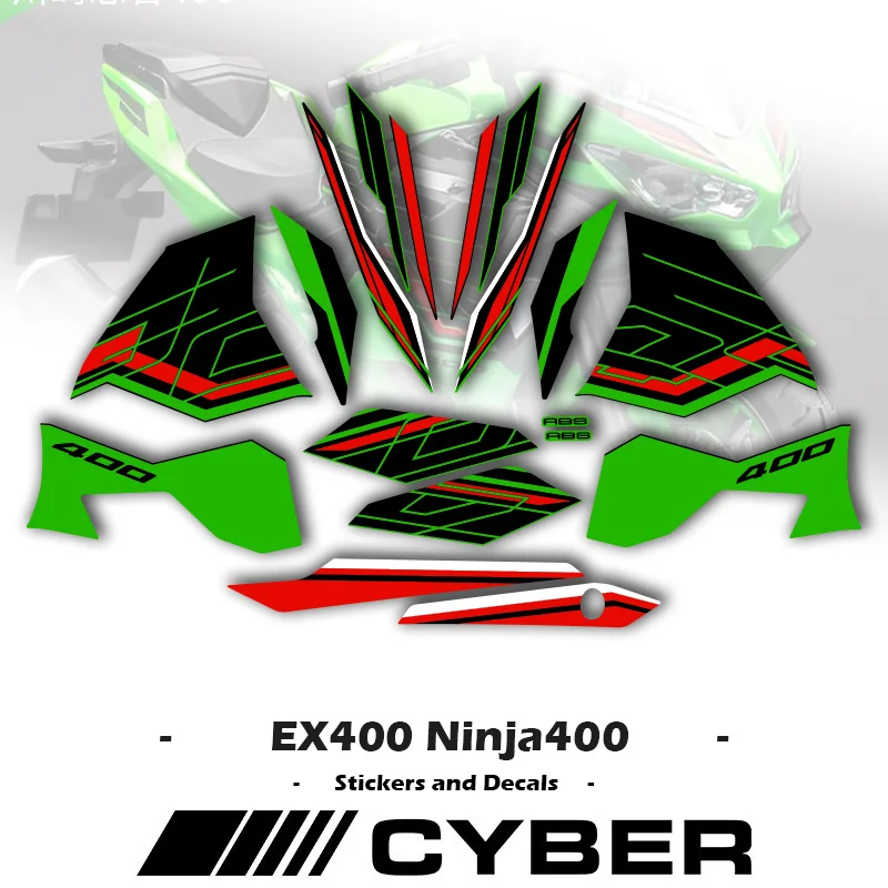 Для Kawasaki Ninja400 EX400 Ninja-400 мотоциклетная наклейка для кузовных гонок, полный набор наклеек на обтекатель
Для Kawasaki Ninja400 EX400 Ninja-400 мотоциклетная наклейка для кузовных гонок, полный набор наклеек на обтекатель