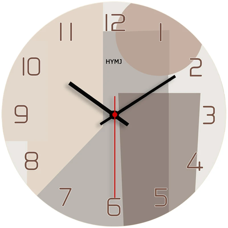 

Теплые геометрические модные современные минималистичные часы для гостиной настенные часы креативные скандинавские бесшумные индивидуальные украшения для спальни часы