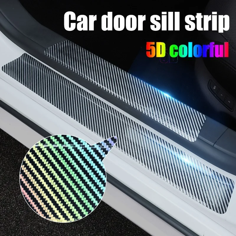 4pcs/set 5D Carbon Fiber Sticker Car Door Sill Protector Strip Anti Scratch Tape Waterproof Protection Bumper Film Stickers
4pcs/set 5D Carbon Fiber Sticker Car Door Sill Protector Strip Anti Scratch Tape Waterproof Protection Bumper Film Stickers