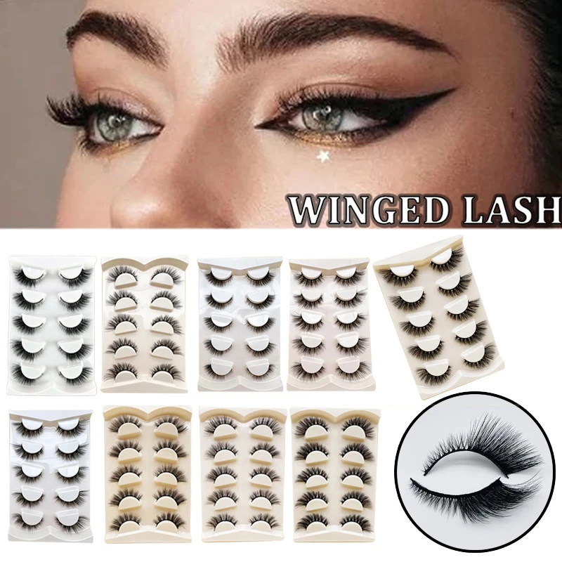 New 5Pairs Lash Reusable Extension 3D Eyelash Cross Long End Eye Elongated False Eyelashes Cat Eye Makeup Natural Tools
New 5Pairs Lash Reusable Extension 3D Eyelash Cross Long End Eye Elongated False Eyelashes Cat Eye Makeup Natural Tools