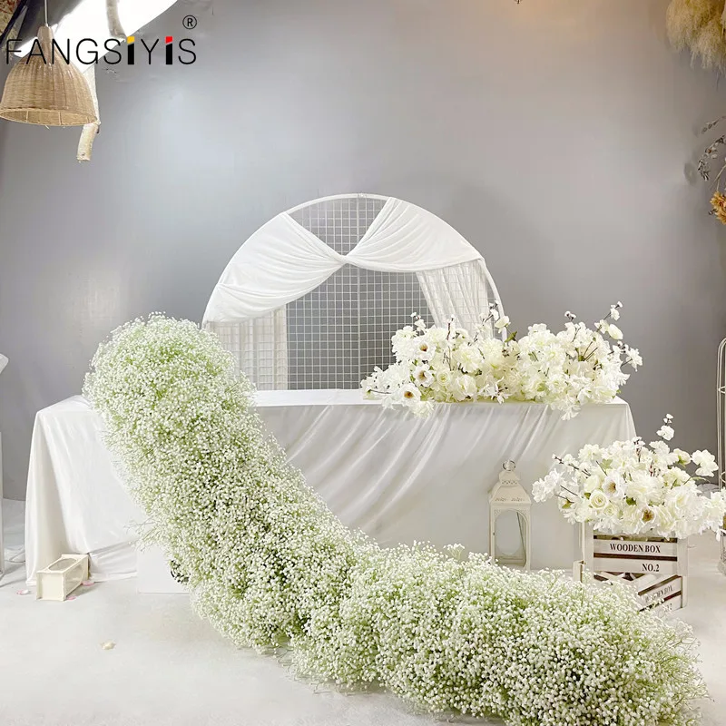 White Real Touch Gypsophila Baby Breath Artificial Flower Row Arrangement Wedding Table Centerpieces Floral Ball Window Display
White Real Touch Gypsophila Baby Breath Artificial Flower Row Arrangement Wedding Table Centerpieces Floral Ball Window Display