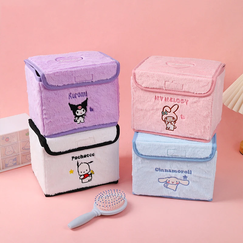 Sanrio Kawaii My Melody Embroidery Storage Box Girls Cartoon Anime Cute Kuromi Cinnamoroll Desk Organizer Container Gift for Kid
Sanrio Kawaii My Melody Embroidery Storage Box Girls Cartoon Anime Cute Kuromi Cinnamoroll Desk Organizer Container Gift for Kid