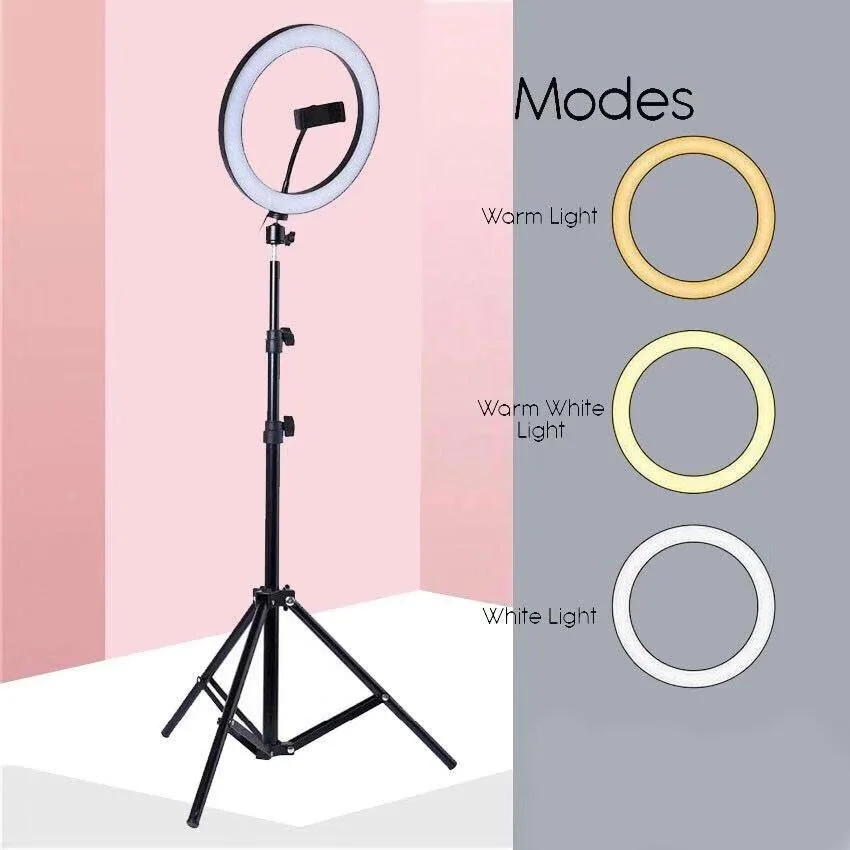 HSYK Ring Light 10"/26cm Dimmable LED Ringlight With Tripod Stand For Makeup Photography Selfie
HSYK Ring Light 10"/26cm Dimmable LED Ringlight With Tripod Stand For Makeup Photography Selfie