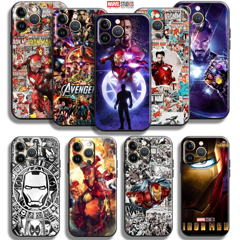 Marvel Avengers Iron Man For Apple iPhone 13 12 11 Pro Max Mini X XR XS Max SE 5 5s 6 6S 7 8 Plus Phone Case Black Carcasa
Marvel Avengers Iron Man For Apple iPhone 13 12 11 Pro Max Mini X XR XS Max SE 5 5s 6 6S 7 8 Plus Phone Case Black Carcasa