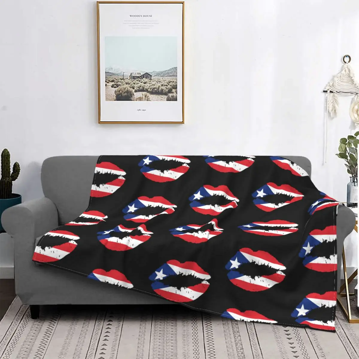 Manta de franela con estampado de labios de Puerto Rico, cobertor de lujo con estampado de la bandera de Puerto Rico, artículos
Manta de franela con estampado de labios de Puerto Rico, cobertor de lujo con estampado de la bandera de Puerto Rico, artículos