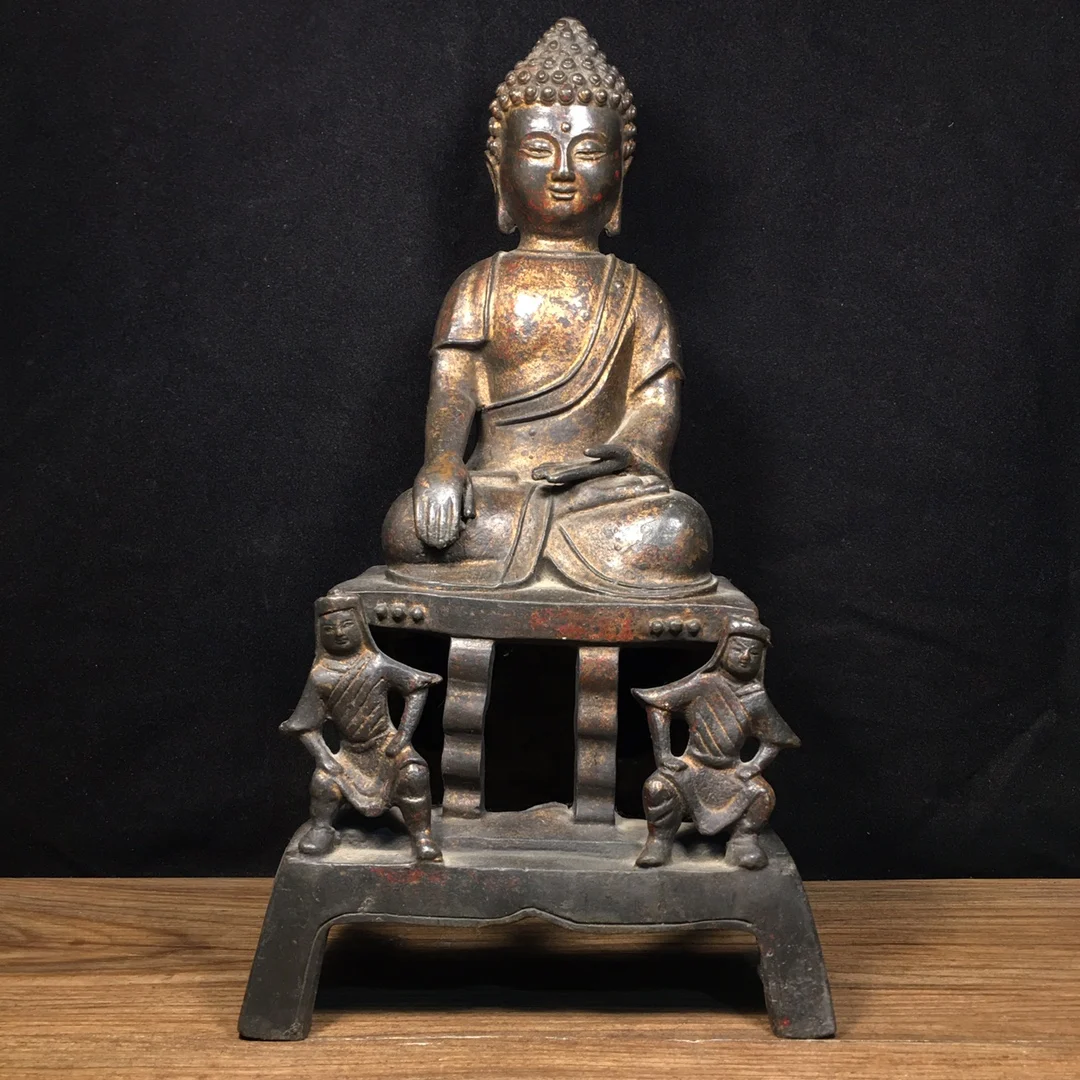 13"Tibet Temple Collection Old Bronze Cinnabar gold Da Ri Tathagata Buddha Sitting Buddha Worship Hall Town house
13"Tibet Temple Collection Old Bronze Cinnabar gold Da Ri Tathagata Buddha Sitting Buddha Worship Hall Town house