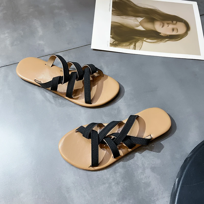 Ladies Fashion Simple Sandals 2023 Summer Solid Color Leather Open Toe Flat Bottom Beach Slippers Concise Slip On Comfy Sandals
Ladies Fashion Simple Sandals 2023 Summer Solid Color Leather Open Toe Flat Bottom Beach Slippers Concise Slip On Comfy Sandals