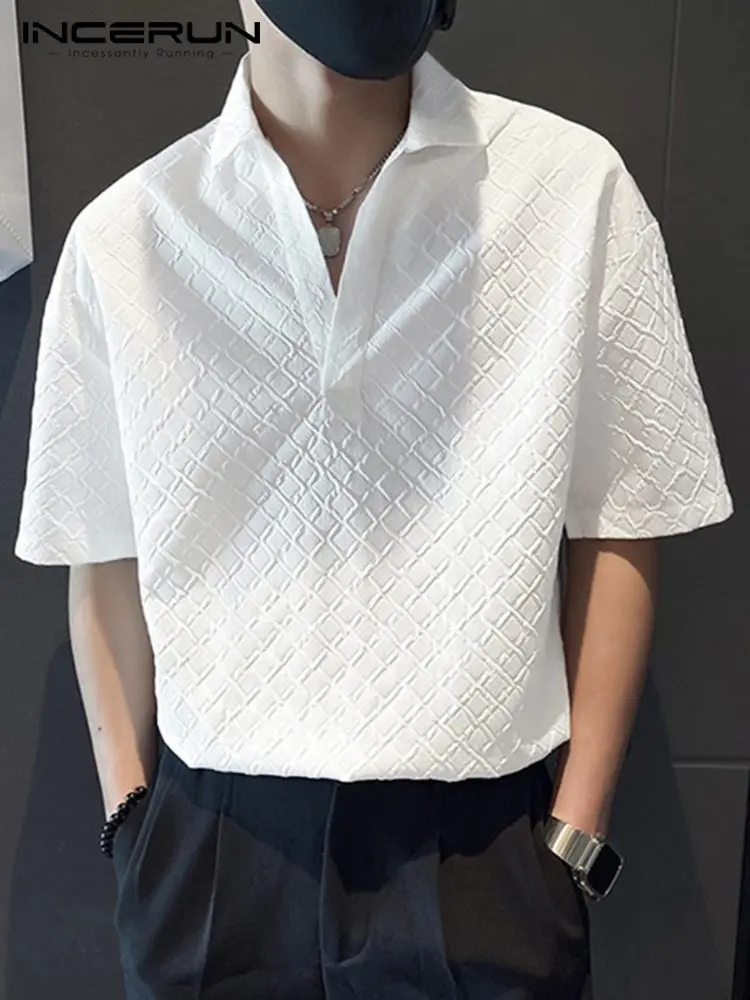 INCERUN Fashion Men Shirt Plaid Lapel Short Sleeve Streetwear Korean Casual Men Clothing 2022 Summer Loose Leisure Shirts S-5XL
INCERUN Fashion Men Shirt Plaid Lapel Short Sleeve Streetwear Korean Casual Men Clothing 2022 Summer Loose Leisure Shirts S-5XL