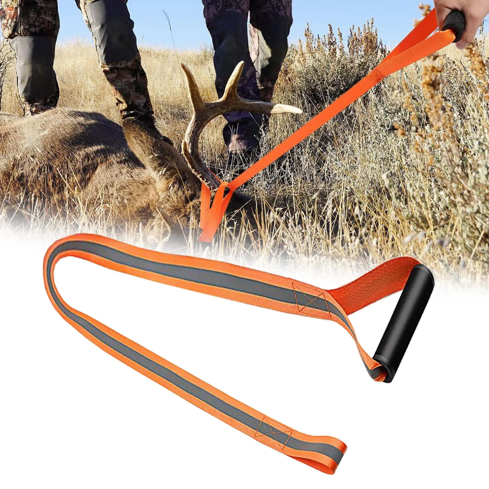 

Deer Drag with Comfortable Handle Multipurpose Durable Portable Dragging Rope for Outdoor Supplies Farm Binding Lifting Objects